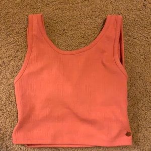 Coral colored reversible top